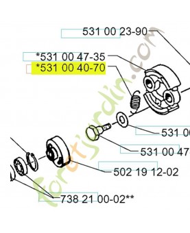 Ressort 531004070. Pièce de rechange Husqvarna