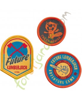 Ensemble de 3 badges pour les vêtements enfants Stihl réf. 0420-460-0009