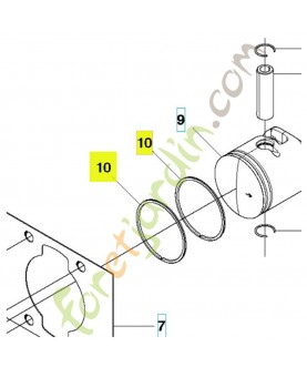 Segment 506618101. Pièce de rechange Husqvarna