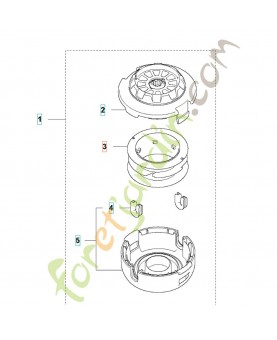 Bobine de fil 592759601. Pièce détachée Husqvarna