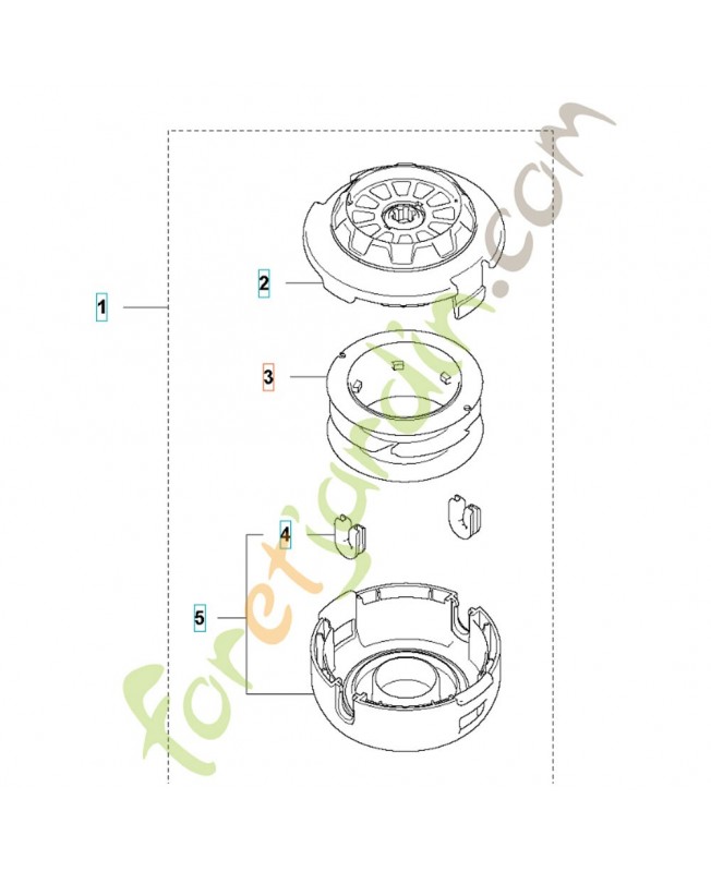 Bobine de fil 592759601. Pièce détachée Husqvarna