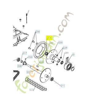 poulie d'entrainement 585429601. Pièce de rechange Husqvarna