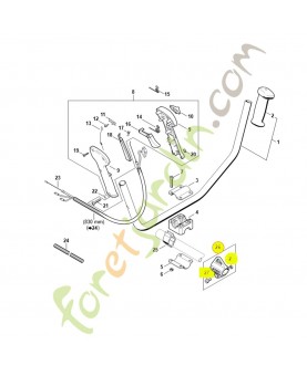 Oeillet de suspension 0000-790-8806. Pièce détachée Stihl / Vicking