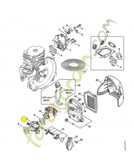 Carburateur stihl ref. 4148-120-0603 Remplace référence 4148-120-0602