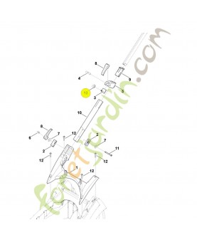 Ecrou molete m6 9228-021-0900. Pièce de rechange Sithl / Vicking