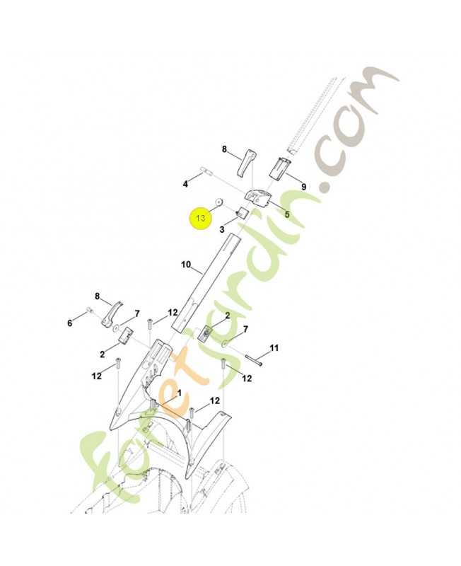 Ecrou molete m6 9228-021-0900. Pièce de rechange Sithl / Vicking