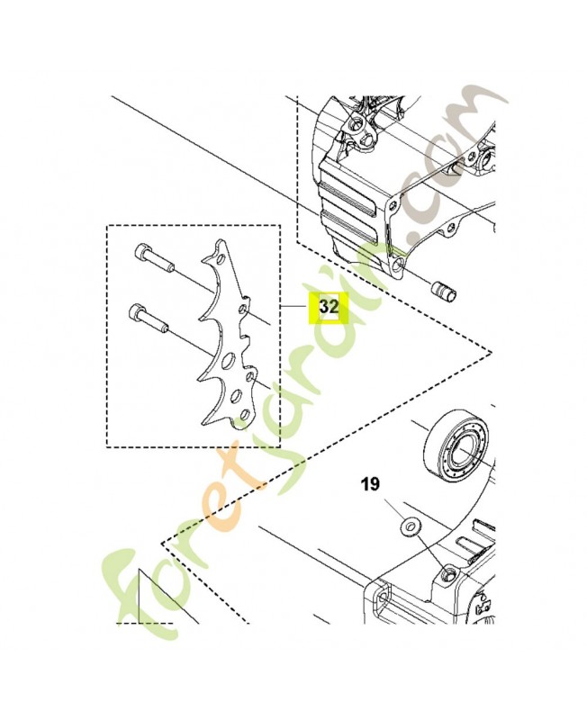 Griffe 590261002. Pièce détachée Husqvarna