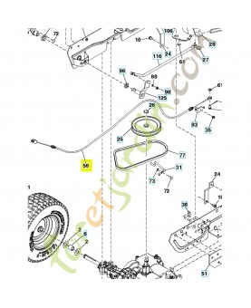 Cable 581531601. Pièce de rechange Husqvarna