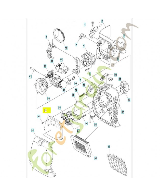 couvercle 575268401. Pièce de rechange Husqvarna