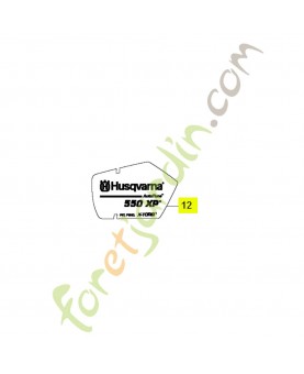 Autocollant 523083203. Pièce de rechange Husqvarna