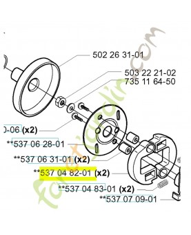 Masselotte 537048201. Pièce de rechange Husqvarna