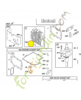 494241 Jeu de joints moteur 0003-000-0226. Pièce de rechange pour moteur thermique Briggs et Straton