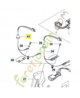 Cablage complet 534177601. Pièce détachée Husqvarna