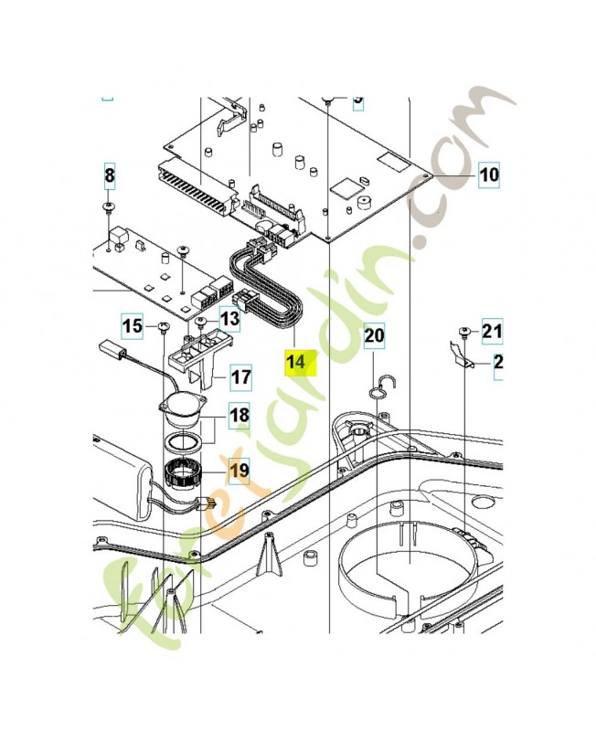 cablage 578898401 - Pièce de détachée Husqvarna