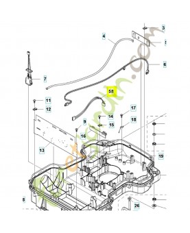 Câblage complet 579708001. Pièce de rechange Husqvarna
