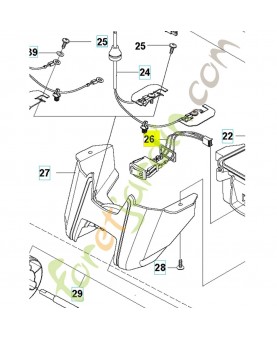 Cablage complet 579708701. Pièce de rechange Husqvarna
