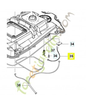 Cablage complet 585208501. Pièce de rechange Husqvarna