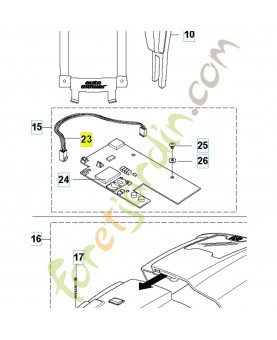 Cablage complet 576219401. Pièce de rechange Husqvarna