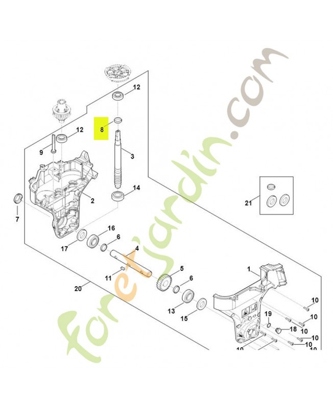 Joint de l'axe 25x32x7