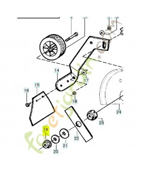 Ecrou 530015793. Pièce de rechange Husqvarna
