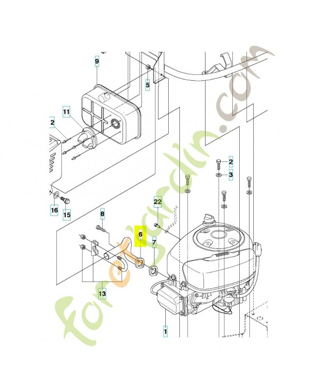 tube d échappement  535485202 et 535440302. Pièce de rechange Husqvarna 