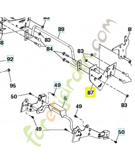 Support 581314802. Pièce de rechange Husqvarna