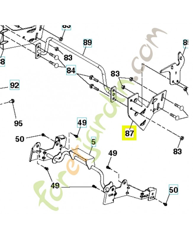 Support 581314802. Pièce de rechange Husqvarna Support 581314802. Pièce de rechange Husqvarna