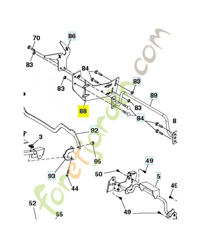 Support 581314702. Pièce de rechange Husqvarna Support 581314702. Pièce de rechange Husqvarna