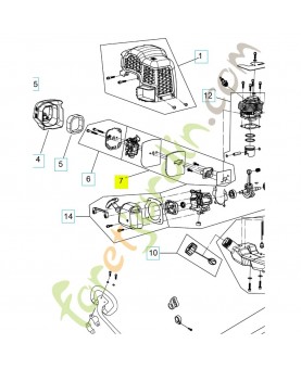 kit carburateur 597556701- Pièce détachée Husqvarna