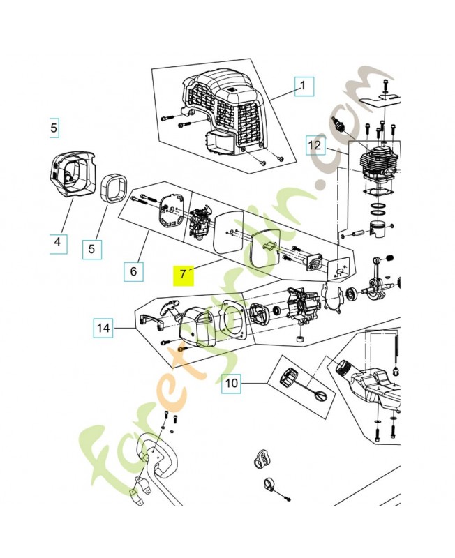 kit carburateur 597556701- Pièce détachée Husqvarna
