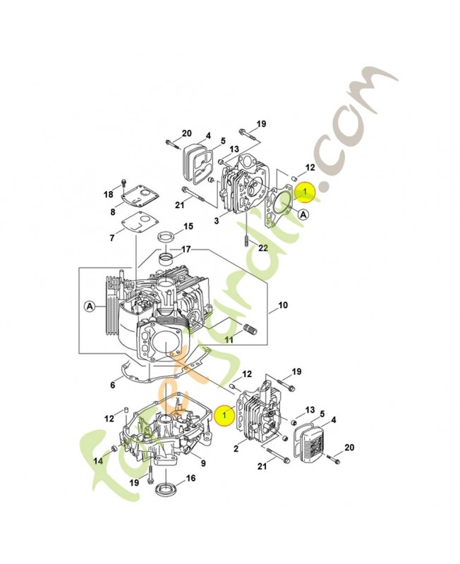 Joint de culasse 0001-029-2502. Pièce de rechange Sithl / Vicking