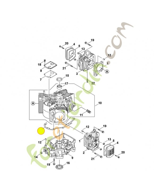 Joint moteur 0001-029-0502. Pièce de rechange Sithl / Vicking