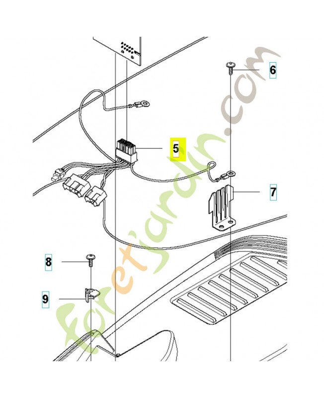 Cable 581225903 . Pièce détachée Husqvarna