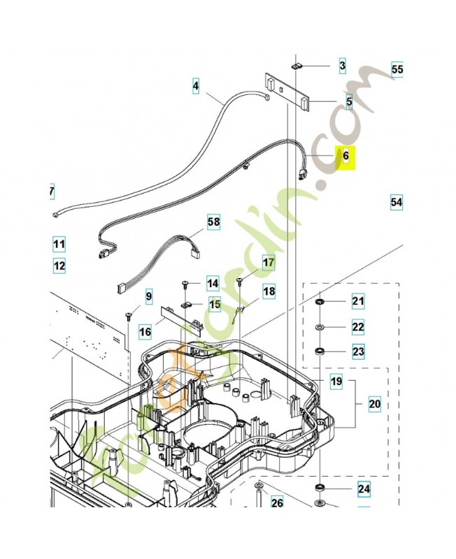 cablage husqvarna 534156602 - Pièce détachée Husqvarna