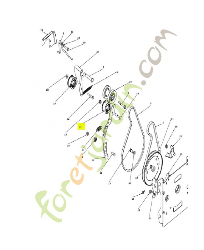 poulie 581141402 - Pièce détachée Husqvarna poulie 581141402 - Pièce détachée Husqvarna