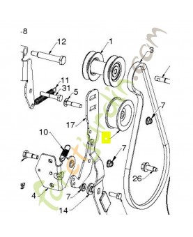 Poulie 589262702- Pièce détachée Husqvarna
