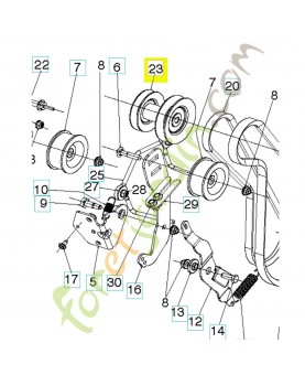Poulie 589262202- Pièce détachée Husqvarna