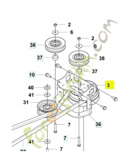 Poulie 589507401- Pièce détachée Husqvarna