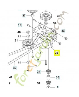 poulie 589507901- Pièce détachée Husqvarna