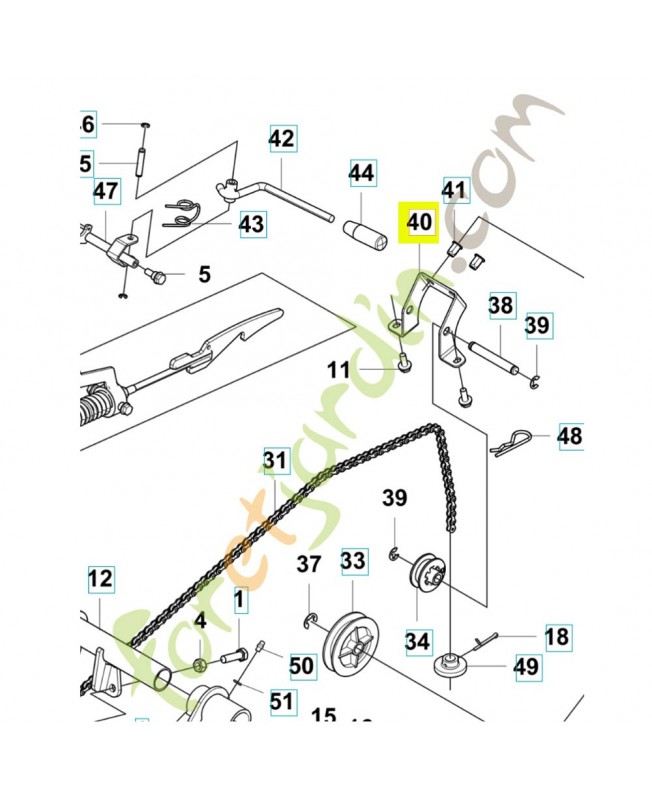 Support de poulie 590067301. Pièce détachée Husqvarna Support de poulie 590067301. Pièce détachée Husqvarna
