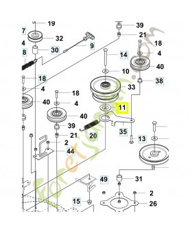 Rondelle 590972001. Pièce détachée Husqvarna