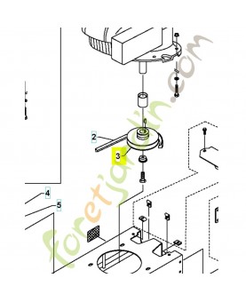 poulie 597764101- Pièce détachée Husqvarna
