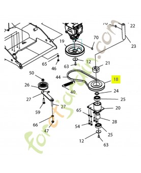 Poulie 598839501 - Pièce détachée Husqvarna