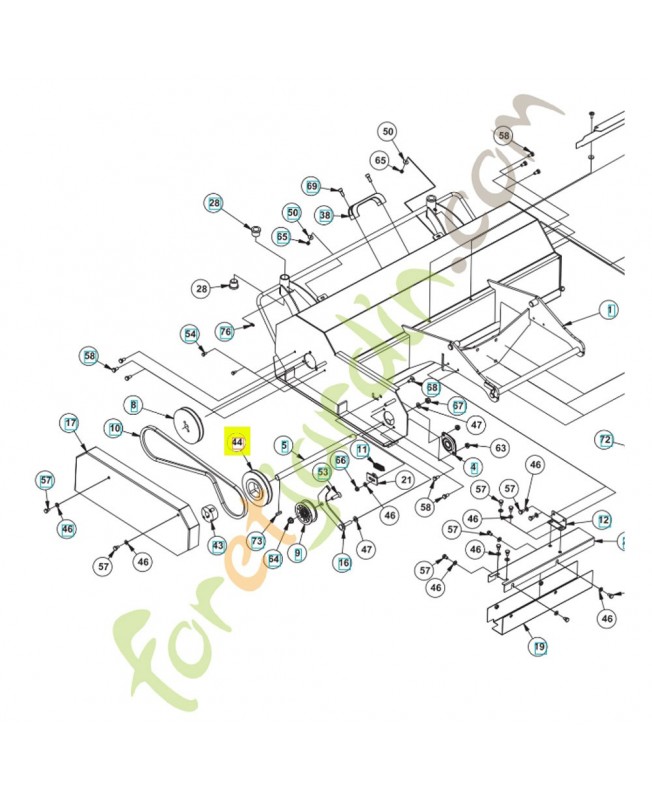 Poulie 597915101 - Pièce détachée Husqvarna