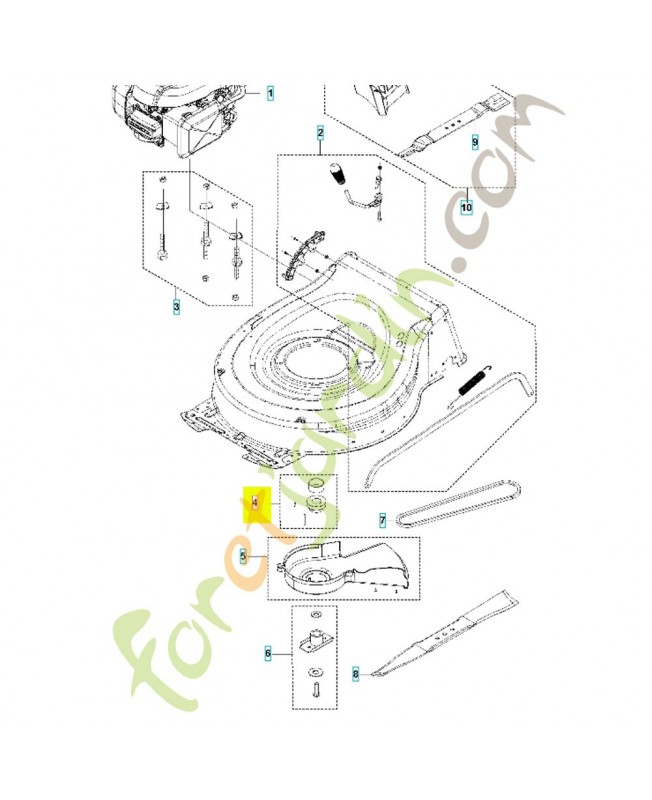  kit poulie 598684102. Pièce détachée Husqvarna