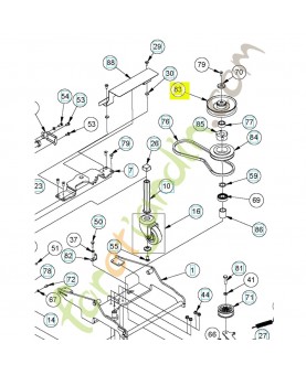 poulie 597915201 - Pièce détachée Husqvarna