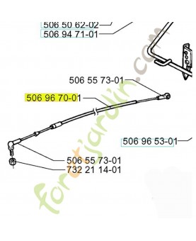 Cable 535404901. Pièce de rechange Husqvarna