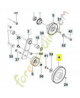 poulie 539112463 - Pièce détachée Husqvarna