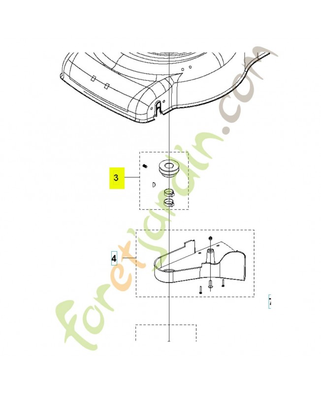 Poulie 599349413. Pièce détachée Husqvarna