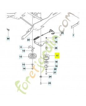 poulie 597509002 - Pièce détachée Husqvarna
